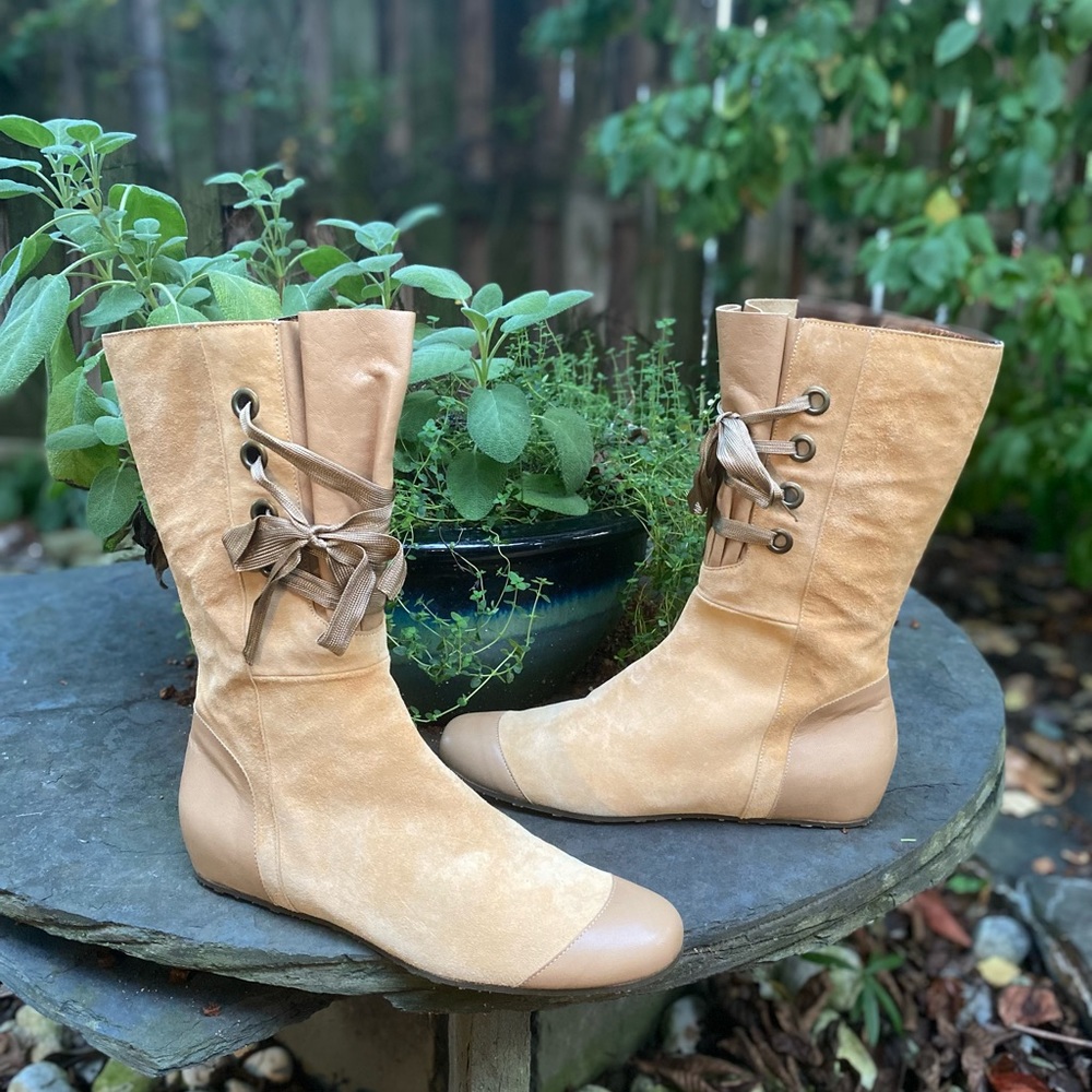 New Peter Kent Italian Suede Boots size EU 39.5 - Picture 10 of 13